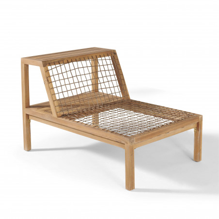 Structure fauteuil bois acacia salon seychelles Structure fauteuil bois acacia salon seychelles