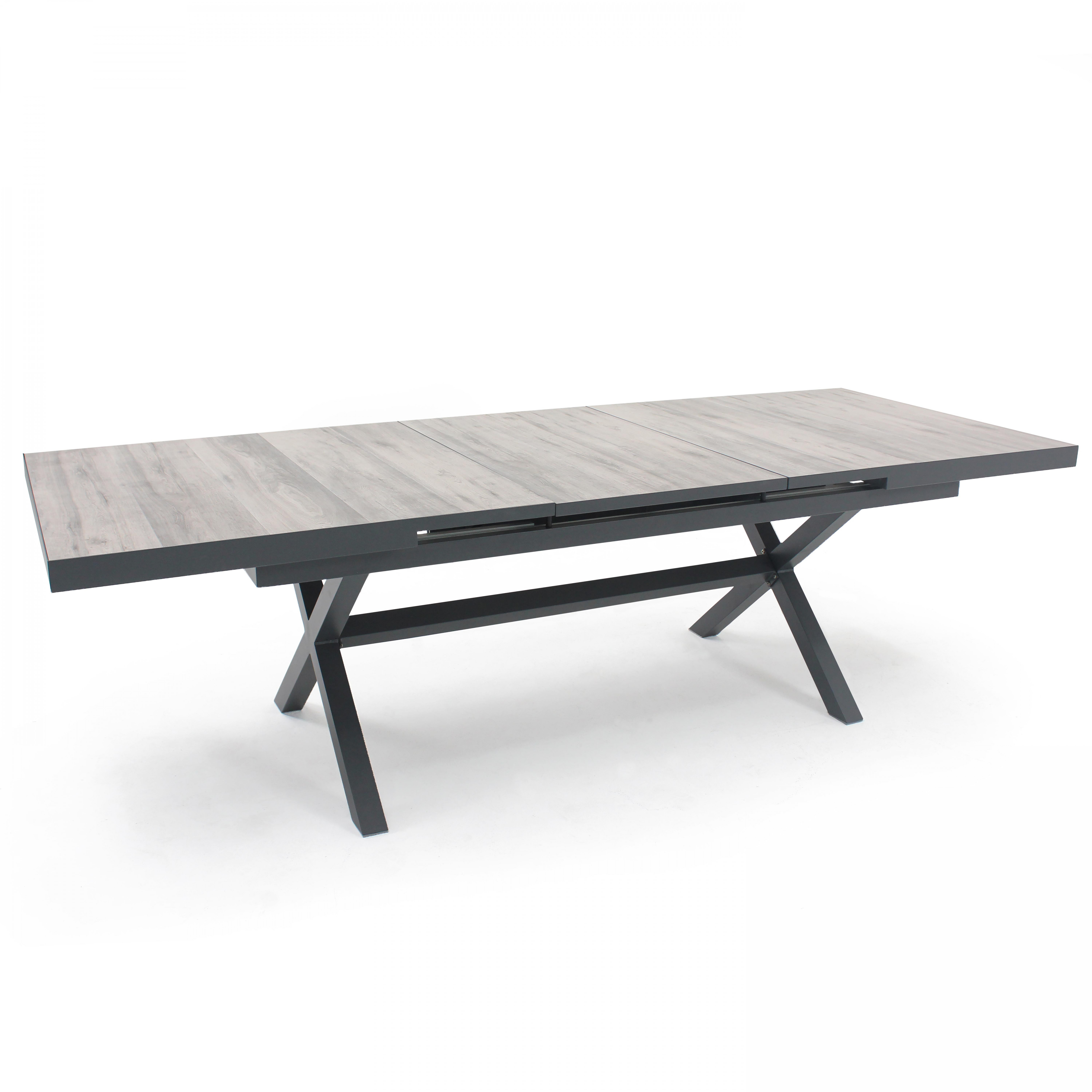 Table de jardin rectangulaire extensible (200/260 x 100 x 75 cm)