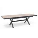 Table extensible de jardin en bois 10 places