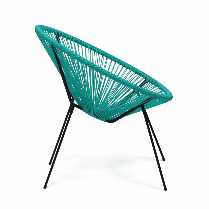 Fauteuil filaire bleu lot de 2  (3/7)