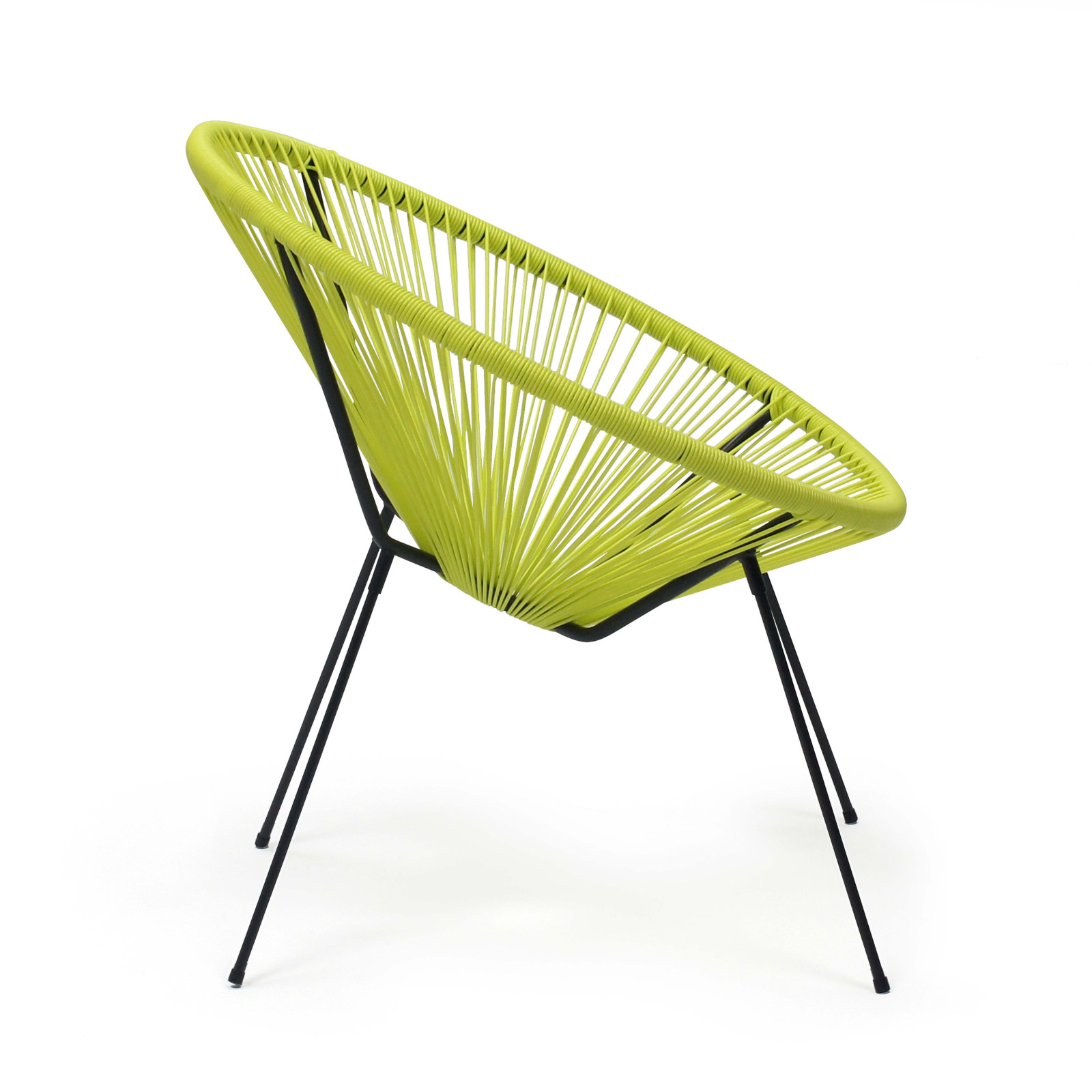 Fauteuil filaire vert lot de 2 