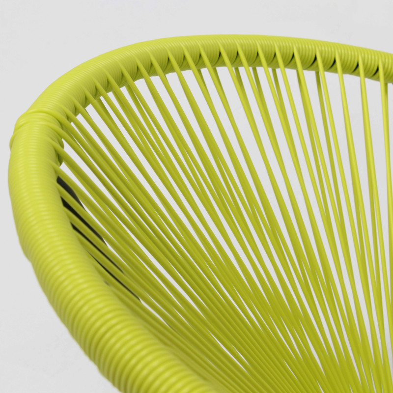 Zoom fauteuil de jardin filaire vert (5/7)