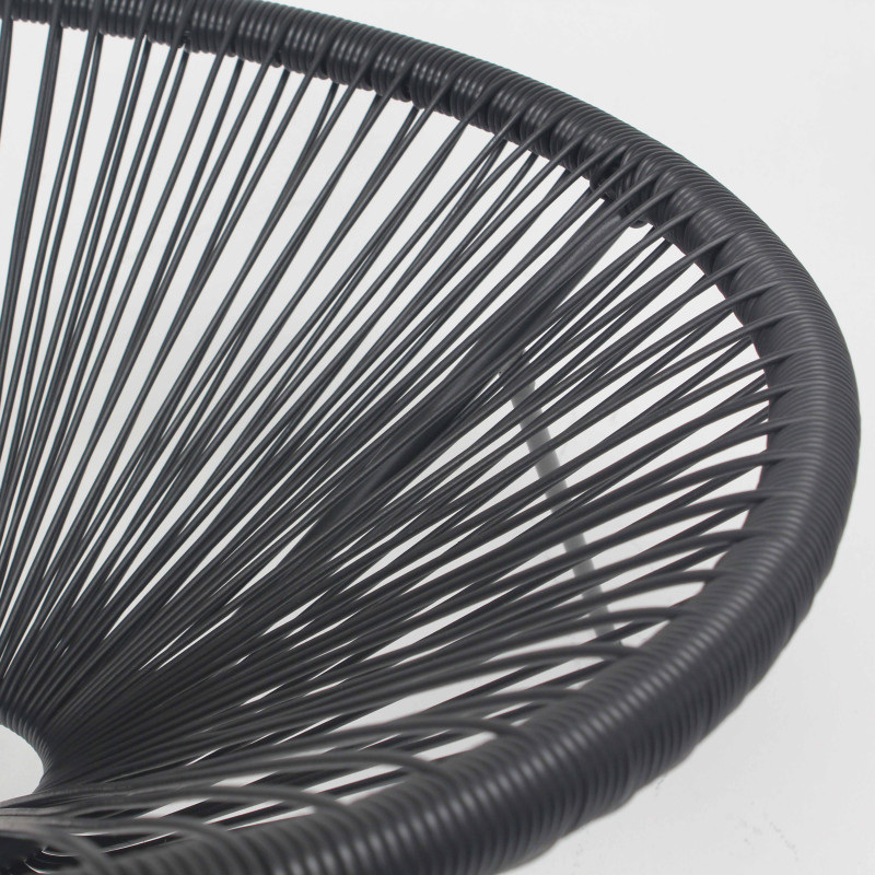 Zoom fauteuil de jardin noir (5/7)