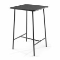 Table bar en métal gris