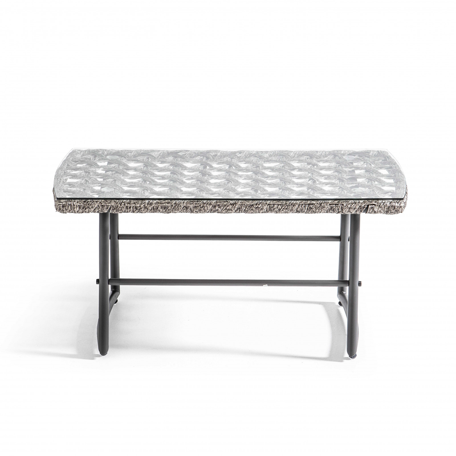 Table basse métal et résine salon de jardin LIMA