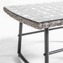 Focus table basse métal et résine salon de jardin LIMA Focus table basse métal et résine salon de jardin LIMA