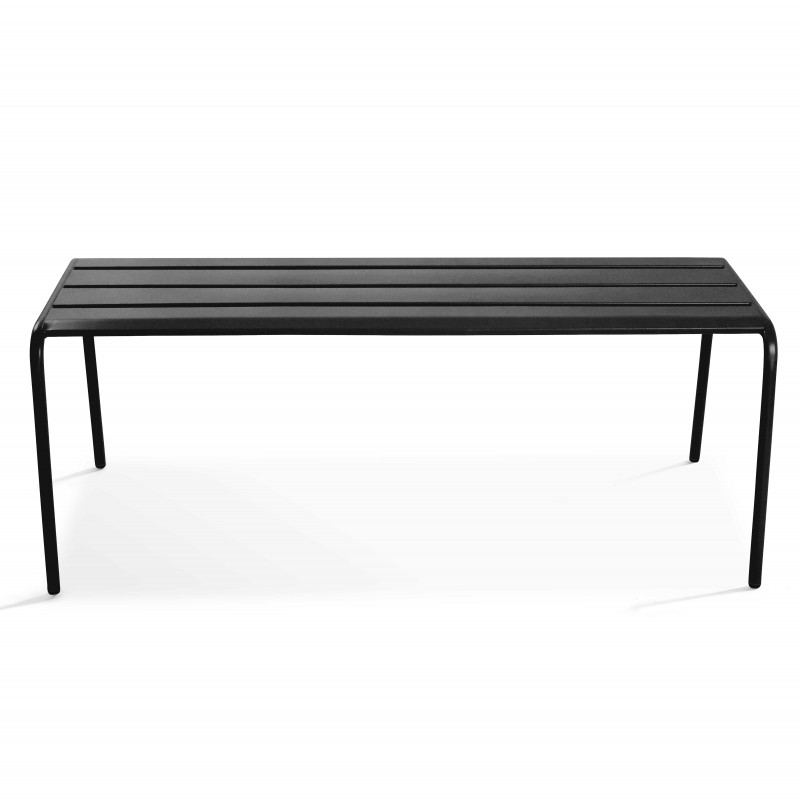 Banquette de jardin en métal - Gris