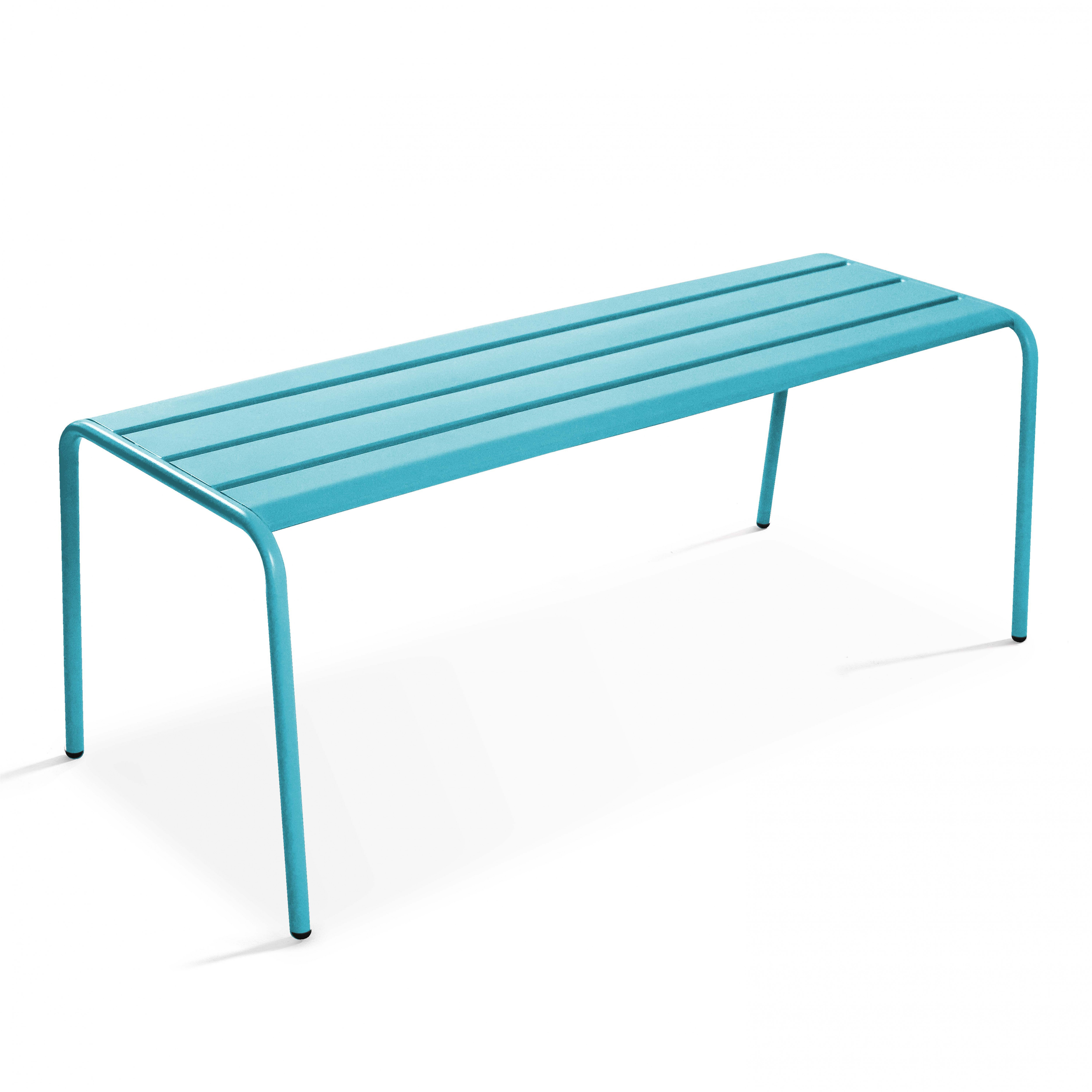 Banquette de jardin en acier thermolaqué