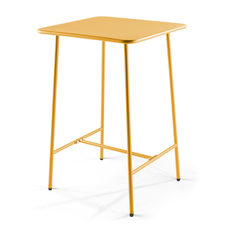 Table bar en métal jaune PALAVAS