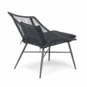 Fauteuil de jardin noir filaire