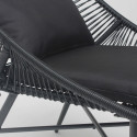 Focus coussins fauteuil de jardin noir