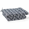 Coussin jardin pliable motif noir et blanc
