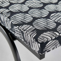 Focus coussin motif noir et blanc