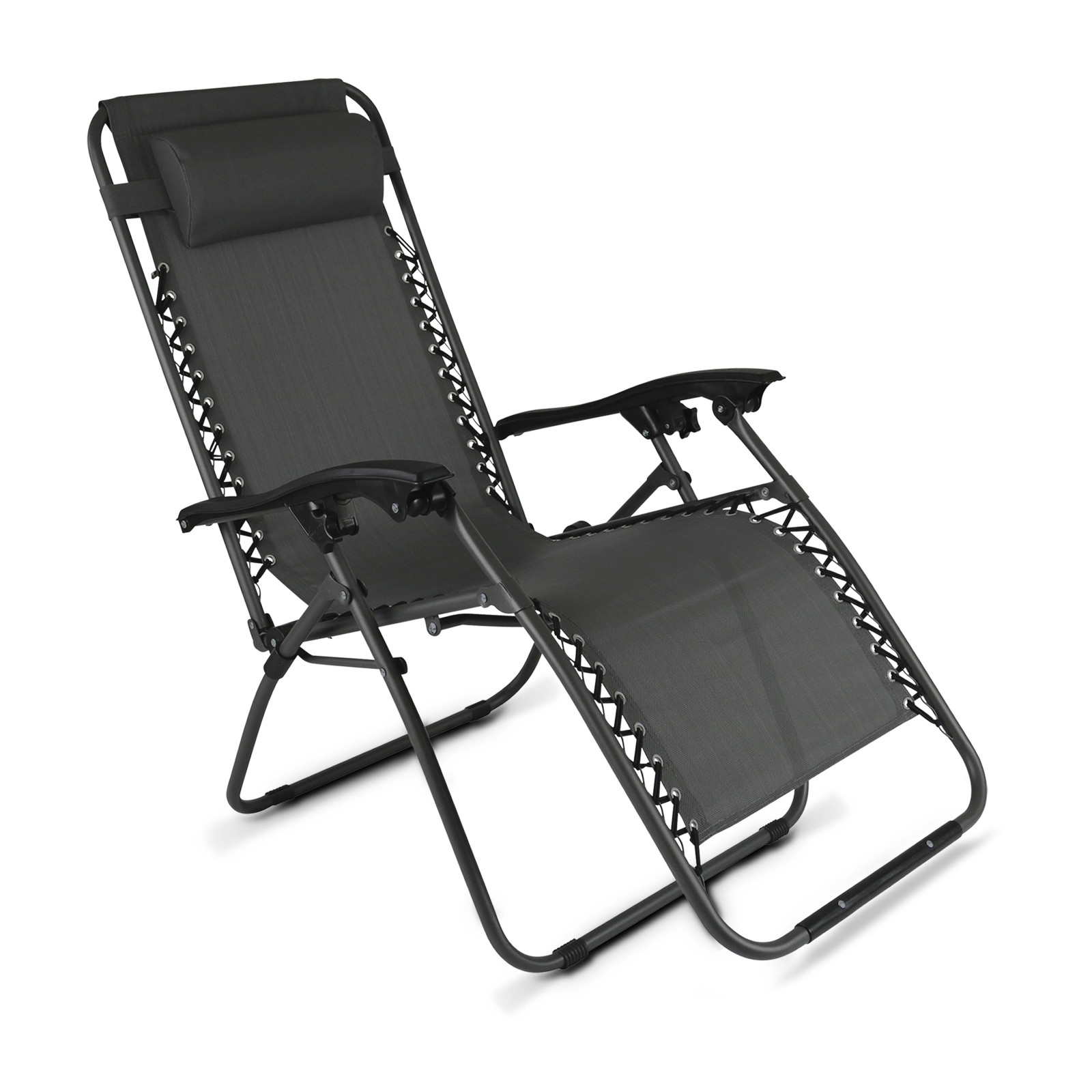 Fauteuil de jardin pliable et inclinable GRIS