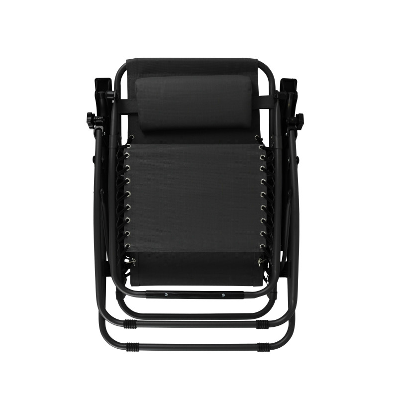 Fauteuil relax pliable NOIR