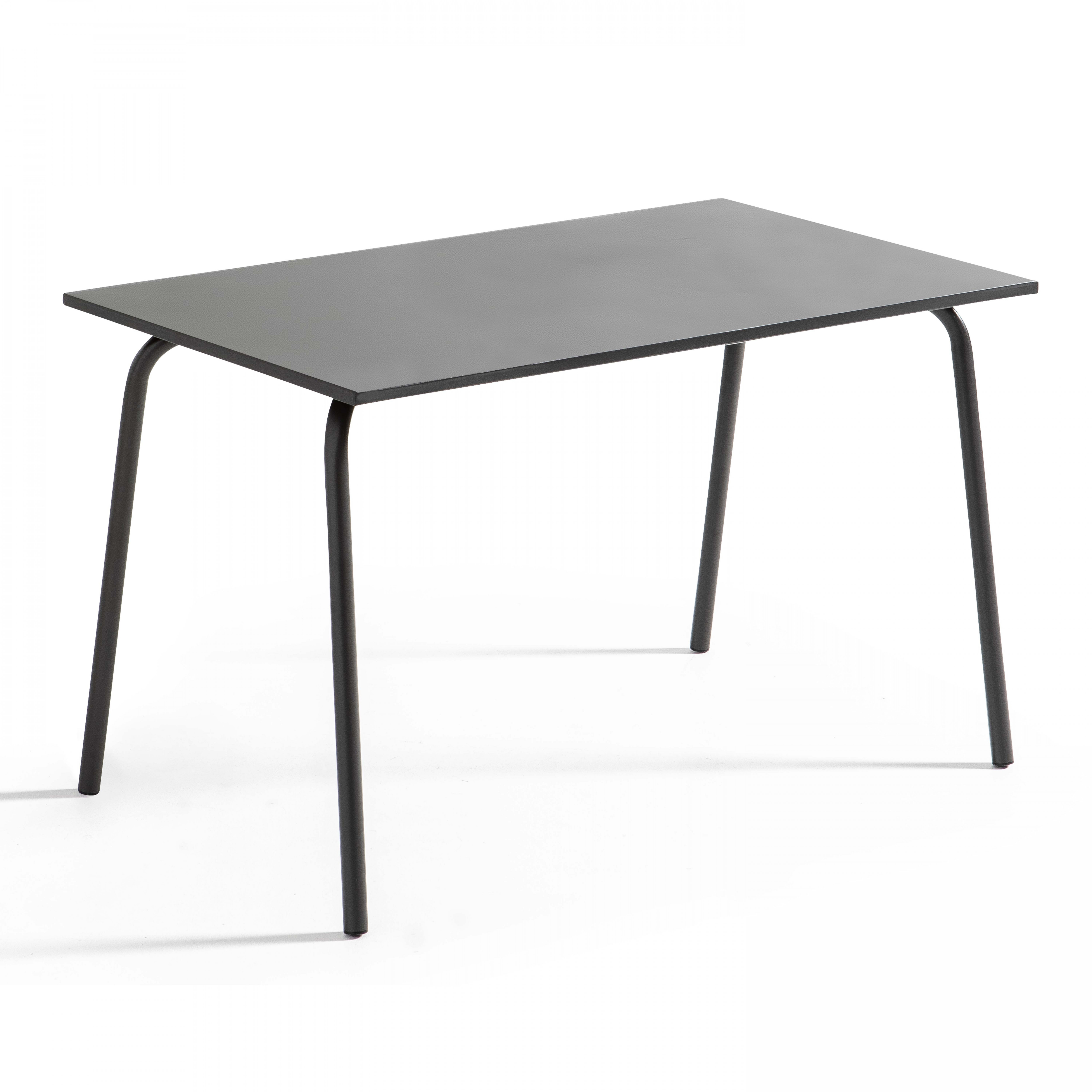 Table de jardin (120 x 70 x 72 cm) en acier thermolaqué