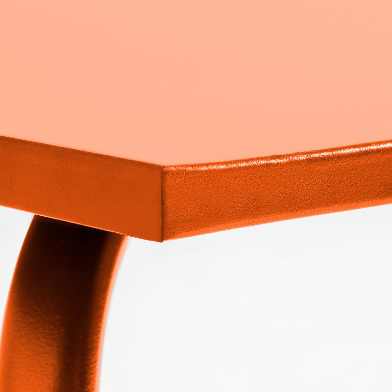 Focus table en métal palavas ORANGE (5/7)