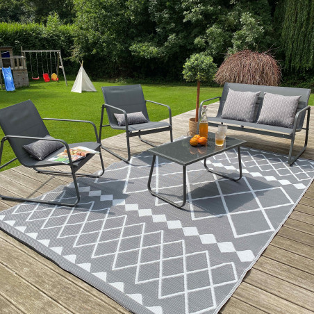 Salon de jardin 4 personnes pas cher