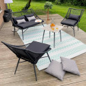 Lot de 2 fauteuils filaires noir