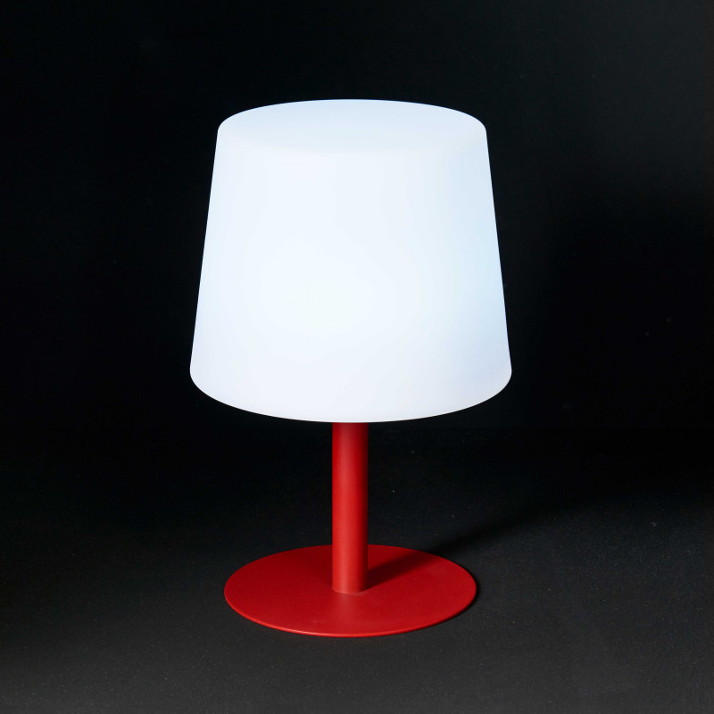 Lampe de table rechargeable LED ROUGE (5/6)