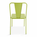 Chaise extérieure verte en métal DIEPPE 