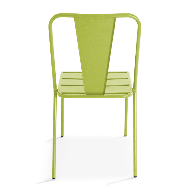 Chaise extérieure verte en métal DIEPPE  (3/6)