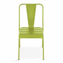 Chaise jardin vert en métal DIEPPE 