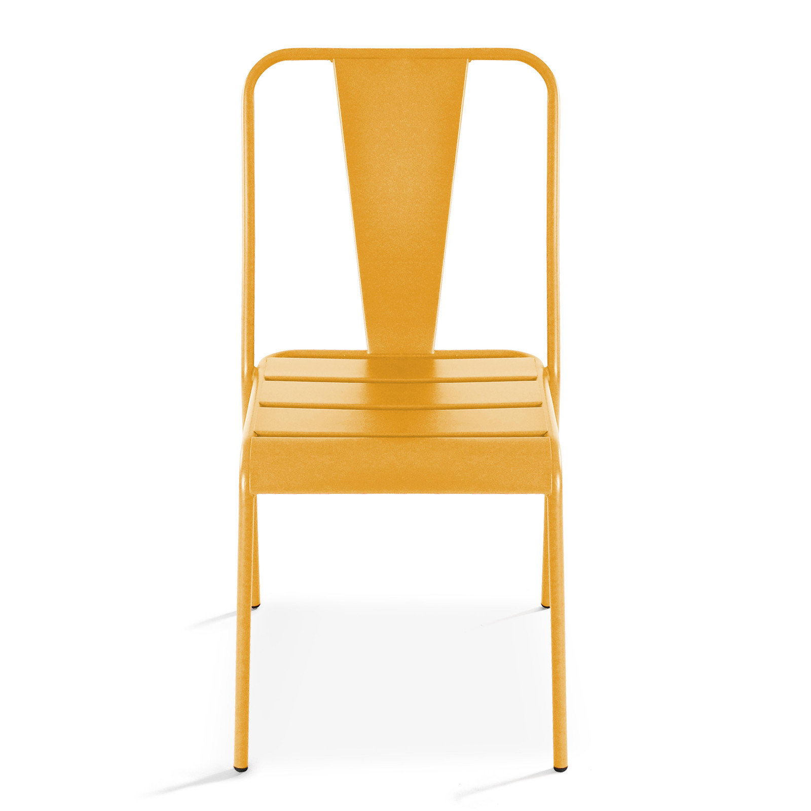 Chaise jardin jaune en métal DIEPPE 