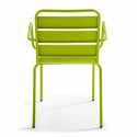 Chaise avec accoudoirs VERTE brasserie restaurant