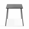 Table bistro carrée grise en métal