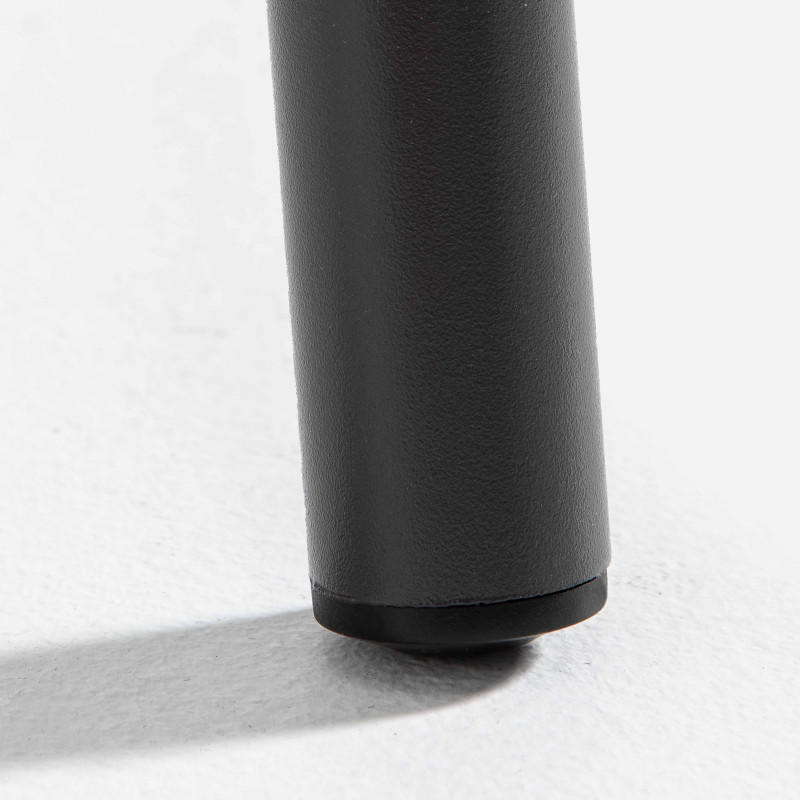 Petite table carrée en métal grise