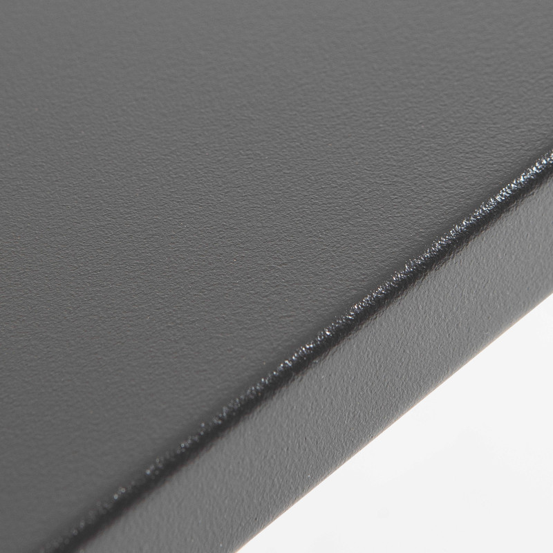 table en métal grise 4 places bistro