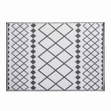 Grand tapis de jardin GRIS avec motif