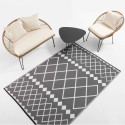 Grand tapis salon de jardin GRIS