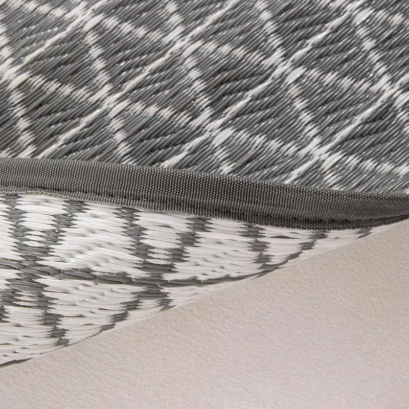 Focus tapis outdoor GRIS recto et verso