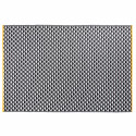 Grand tapis outdoor motif BLANC NOIR et JAUNE