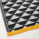 Focus tapis pvc NOIR et JAUNE Focus tapis pvc NOIR et JAUNE