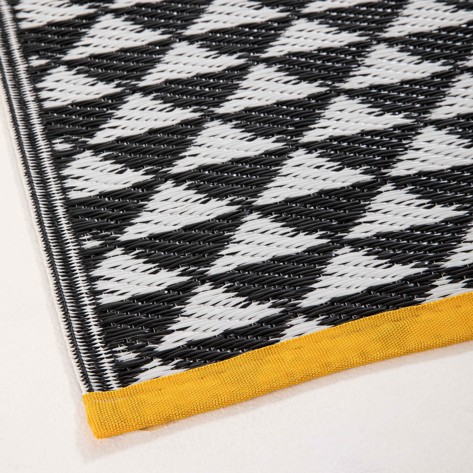 Focus tapis pvc NOIR et JAUNE