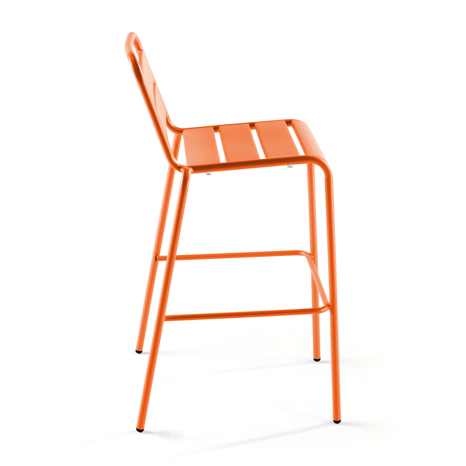 Chaise haute en métal empilable ORANGE