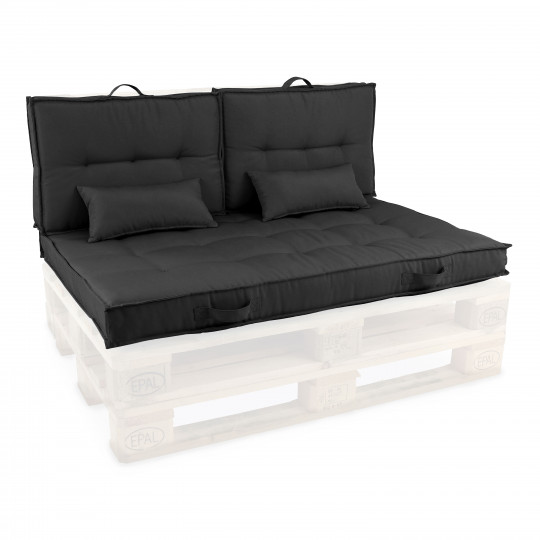 Coussins matelassés pour palette GRIS