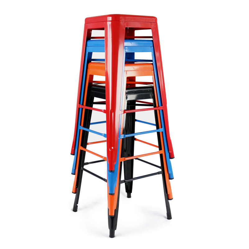 Tabouret en métal empilables (2/3)