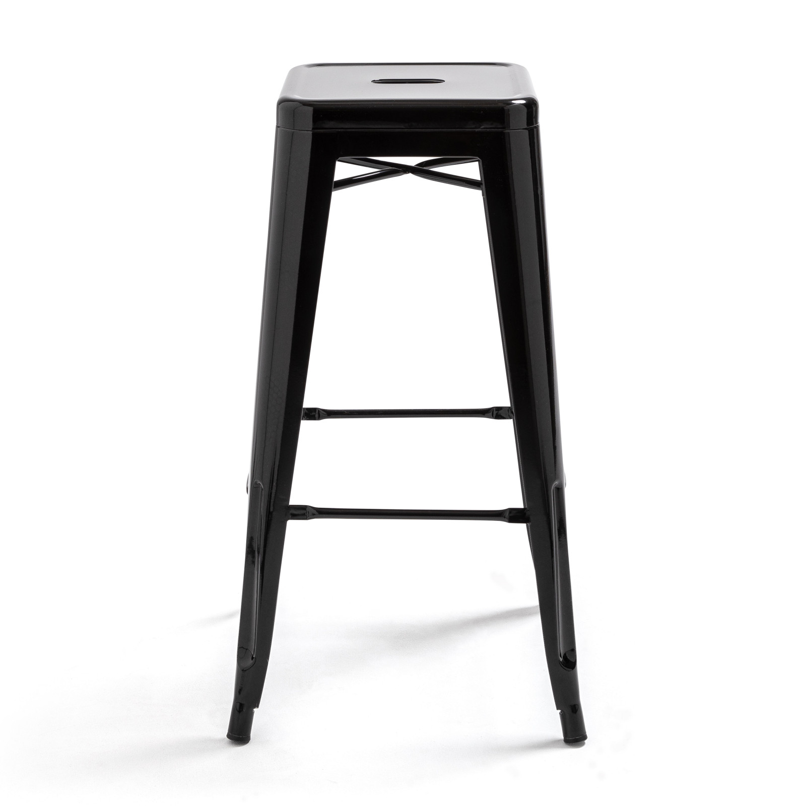 Tabouret en métal NOIR style TOLIX
