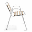 Focus chaise bistro aluminium et bois