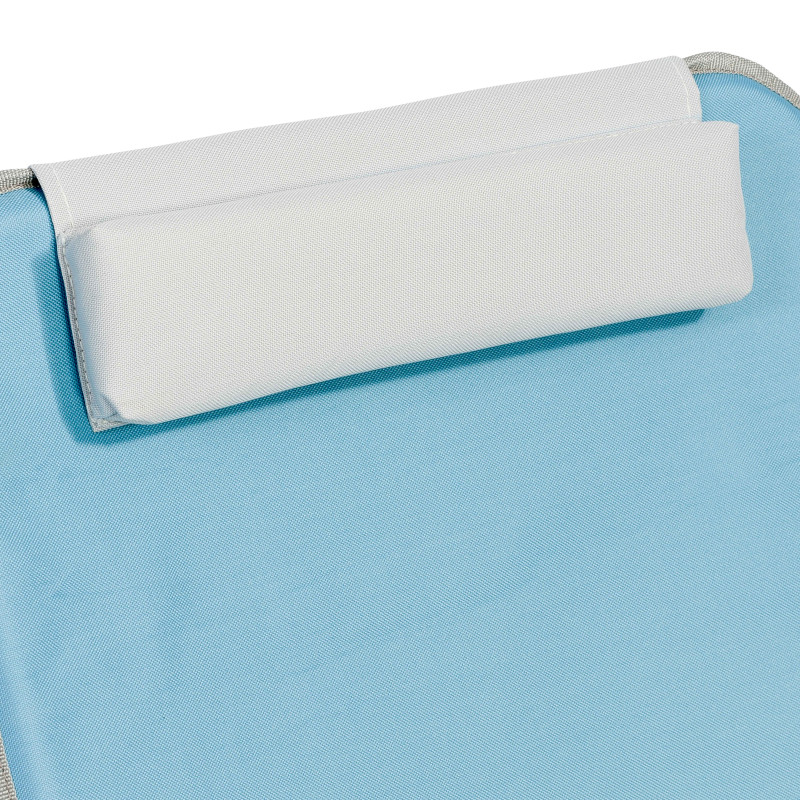 Matelas de plage pliable BLEU avec coussin