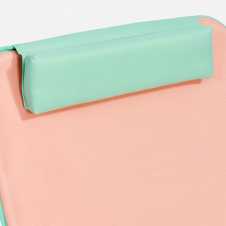 Matelas de plage pliable ORANGE avec coussin Matelas de plage pliable ORANGE avec coussin