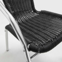 Focus fauteuil bistro avec accoudoirs NOIR