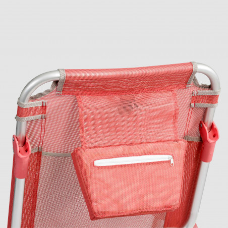 Fauteuil de plage pochette de rangement ROSE Fauteuil de plage pochette de rangement ROSE
