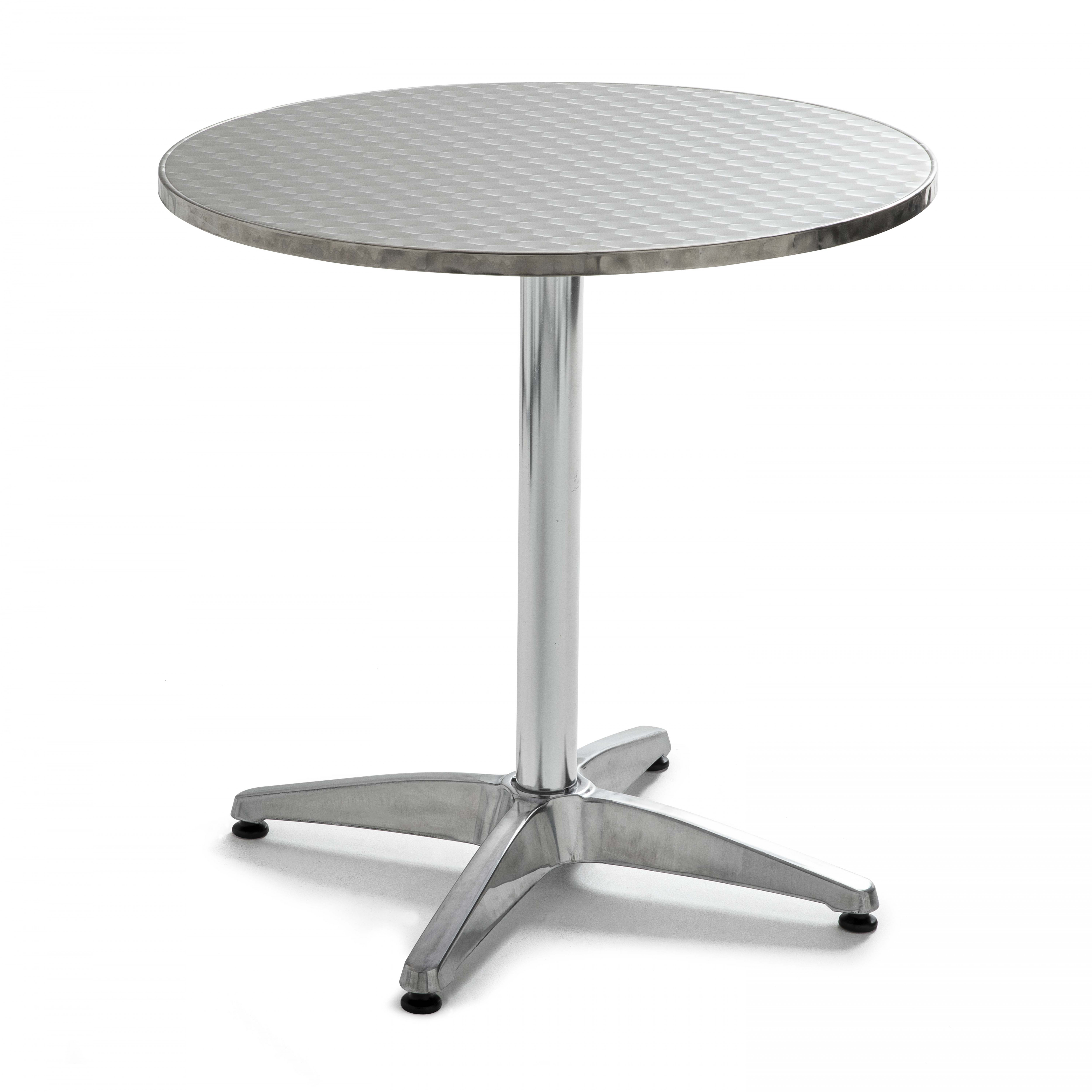 Table de jardin bistrot ronde en aluminium (?70 x 70 cm)