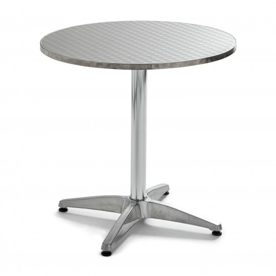 Table de terrasse ronde en aluminium