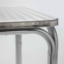 Focus table carrée aluminium bistro restaurant